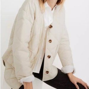 Madewell Quilted Sweater Jacket